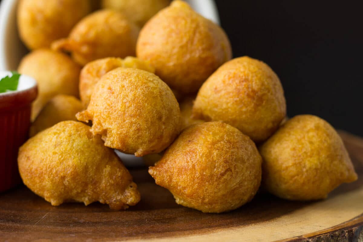 An easy recipe on how to make pholourie, a fried, spiced, flour mixture popularly eaten as a snack in Trinidad and Tobago, Guyana and Suriname.