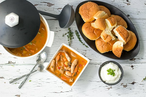 Recipe for making Caribbean Seafood Soup