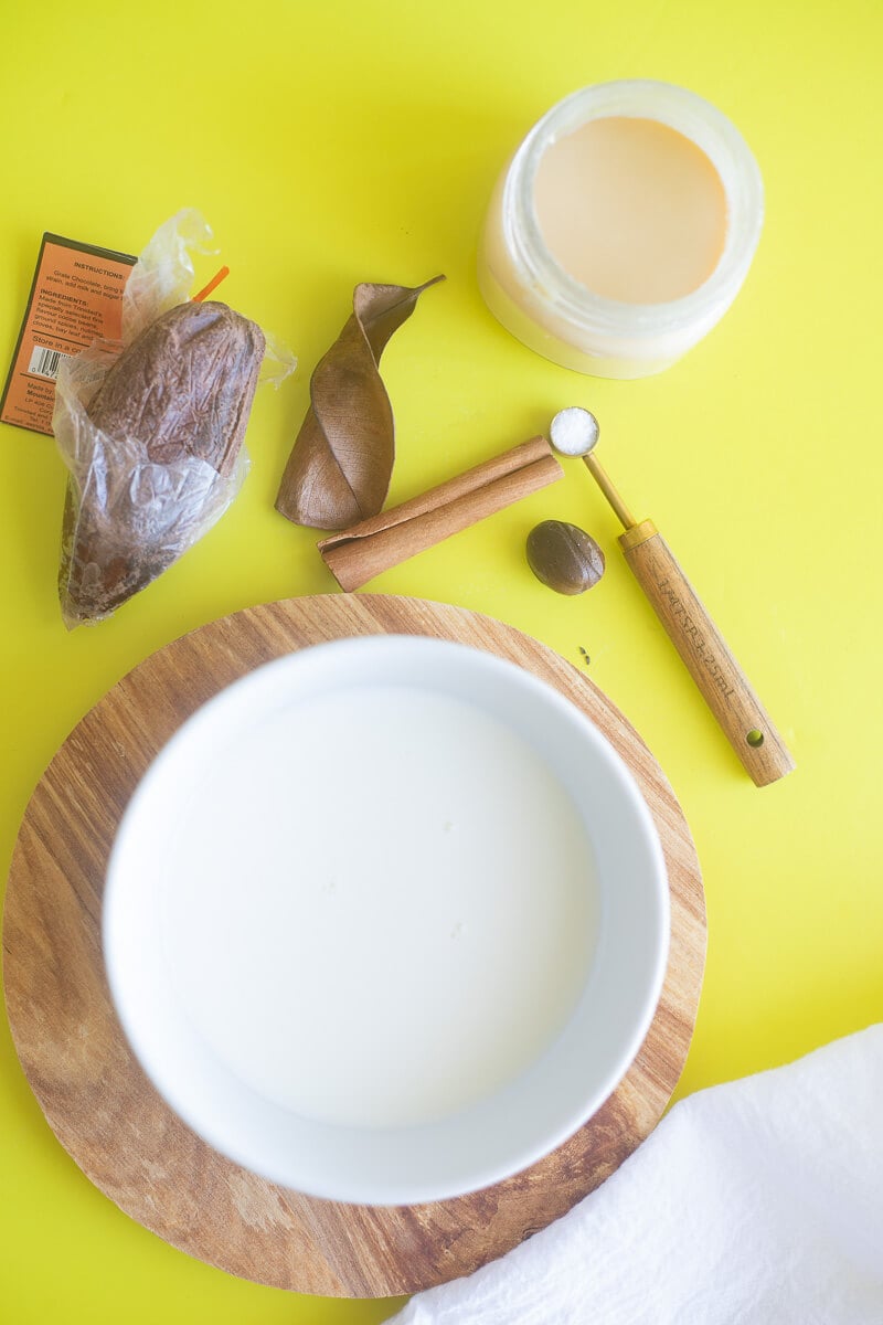 Ingredients for Making Caribbean Chocolate Tea.