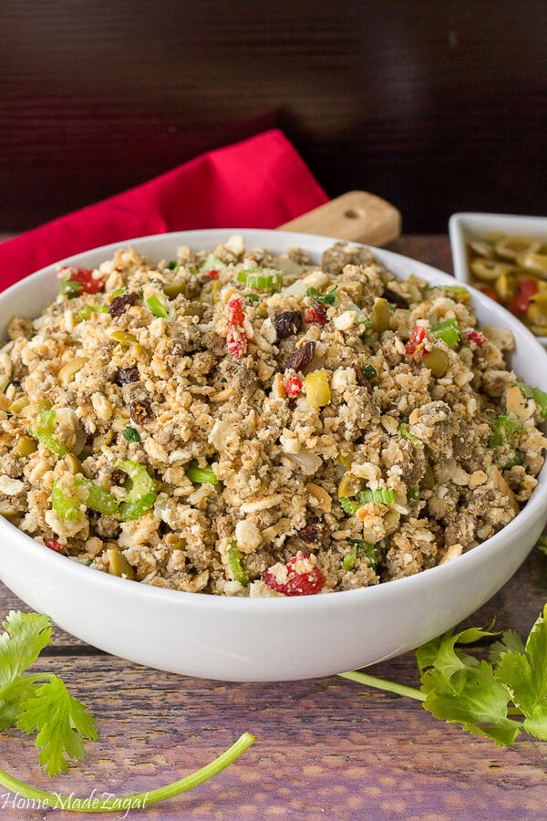 Easy Caribbean inspired stove top stuffing
