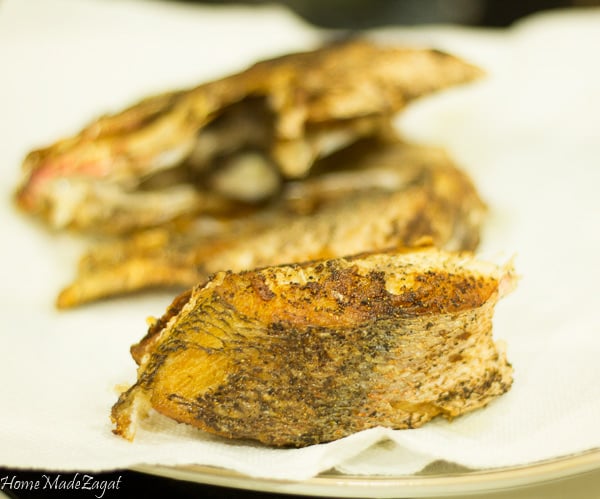 Brown Stew Fish - A quintessential Jamaican dish of fried fish then simmered in a sweet and tangy sauce. #HomeMadeZagat