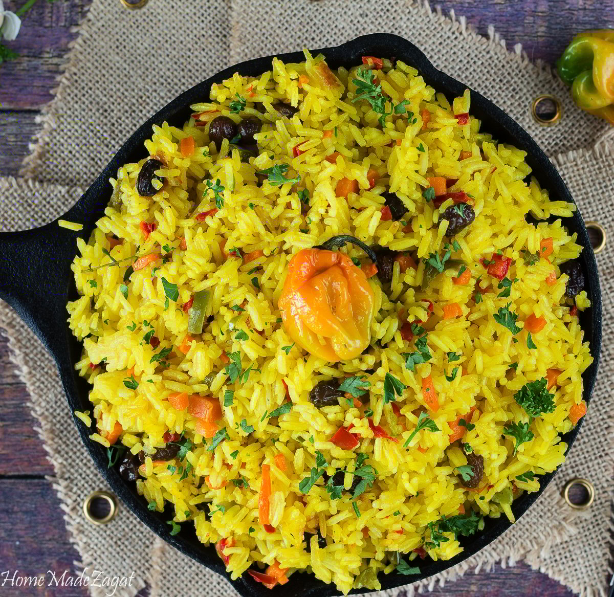 Saffron Turmeric Rice Recipe