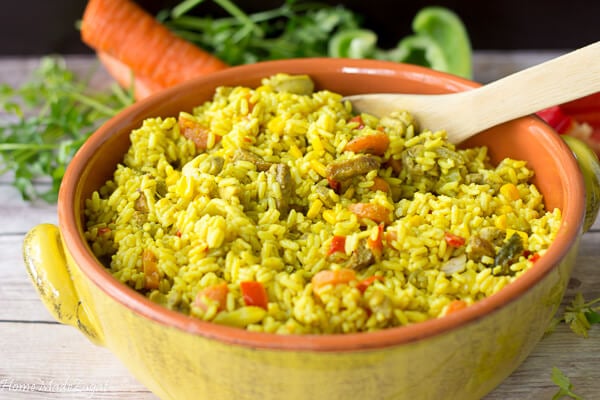 Cuban Yellow Rice - a one pot dish