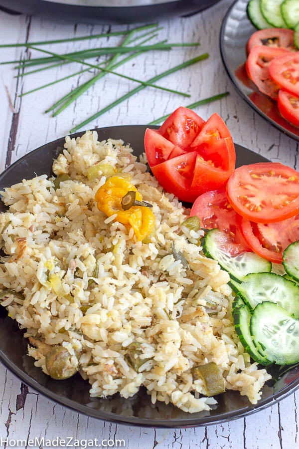 Cookup saltfish and rice