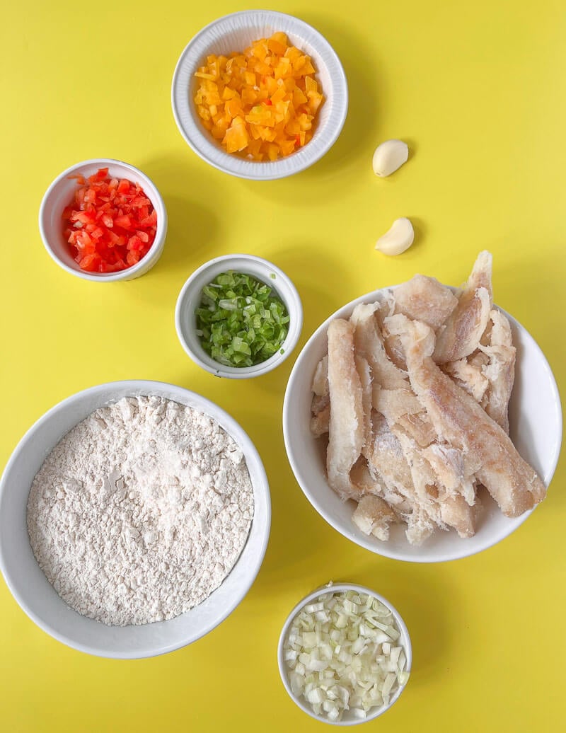 Ingredients used to make accra