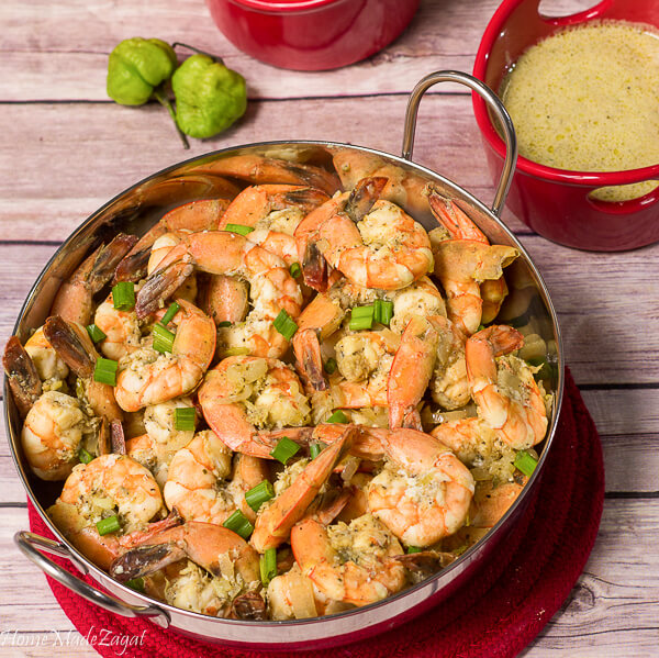 Large bowl of shrimp