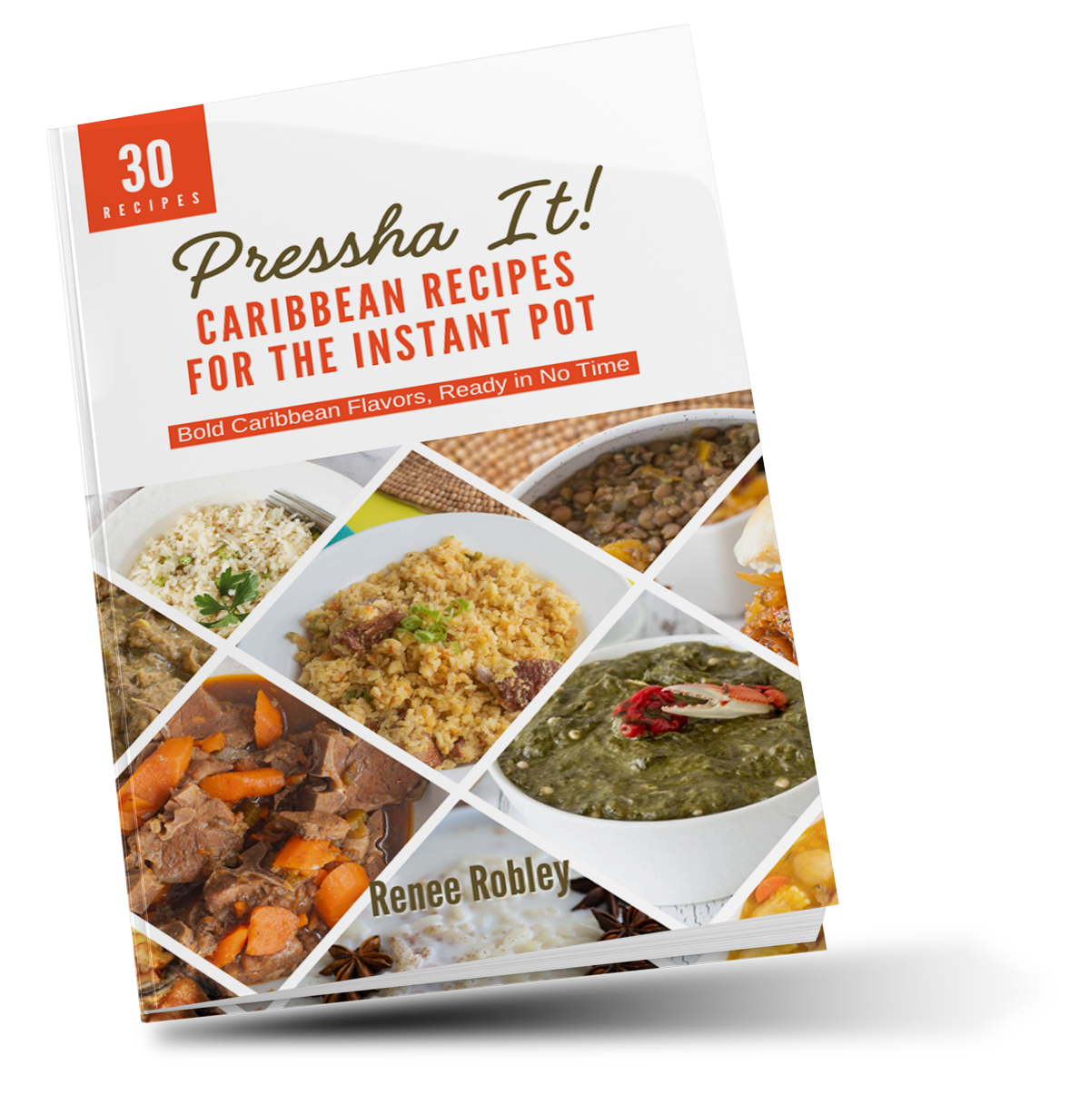 Pressha it cookbook cover mockup