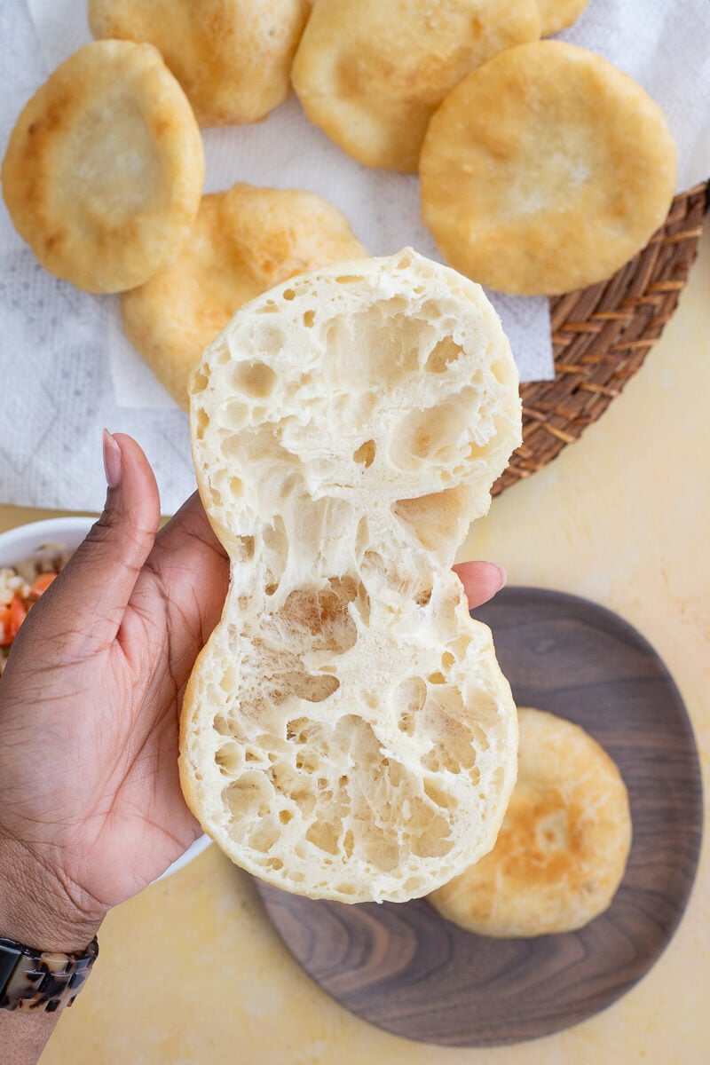 Soft and airy inside of a bake